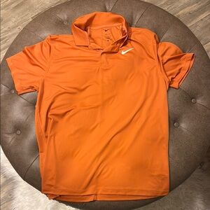 Nike Men's Orange Polo Shirt